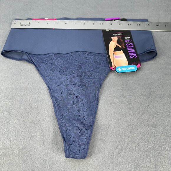 Maidenform Womens Size 2XL Shaper Thong Firm Control Lace Navy Blue New - Picture 8 of 10